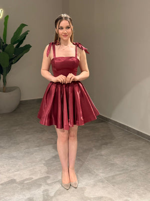 Polka Abiye Bordo | MONOWELLA abiye