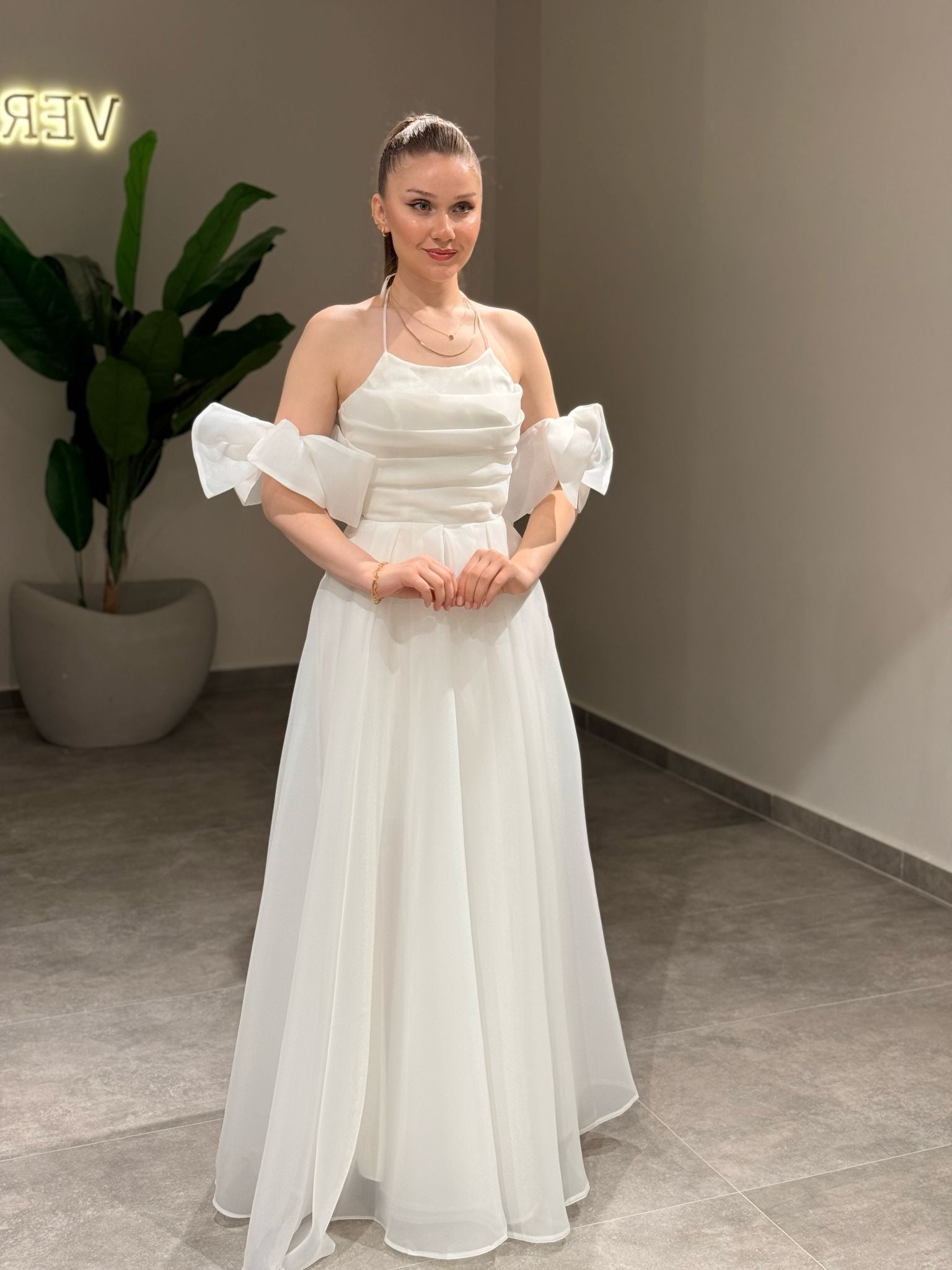 Agolde Abiye Beyaz | MONOWELLA abiye