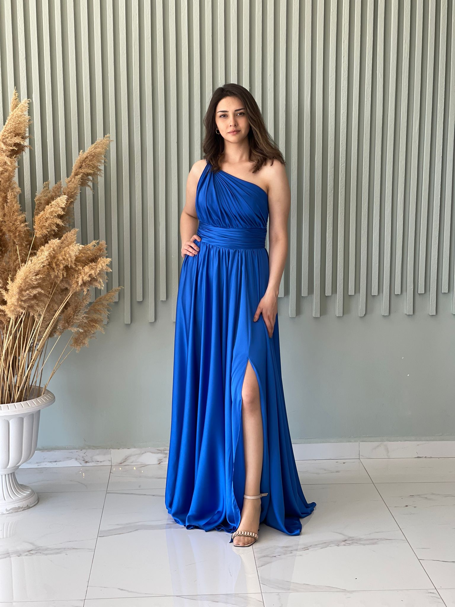 Arya Abiye Saks Mavi | MONOWELLA abiye