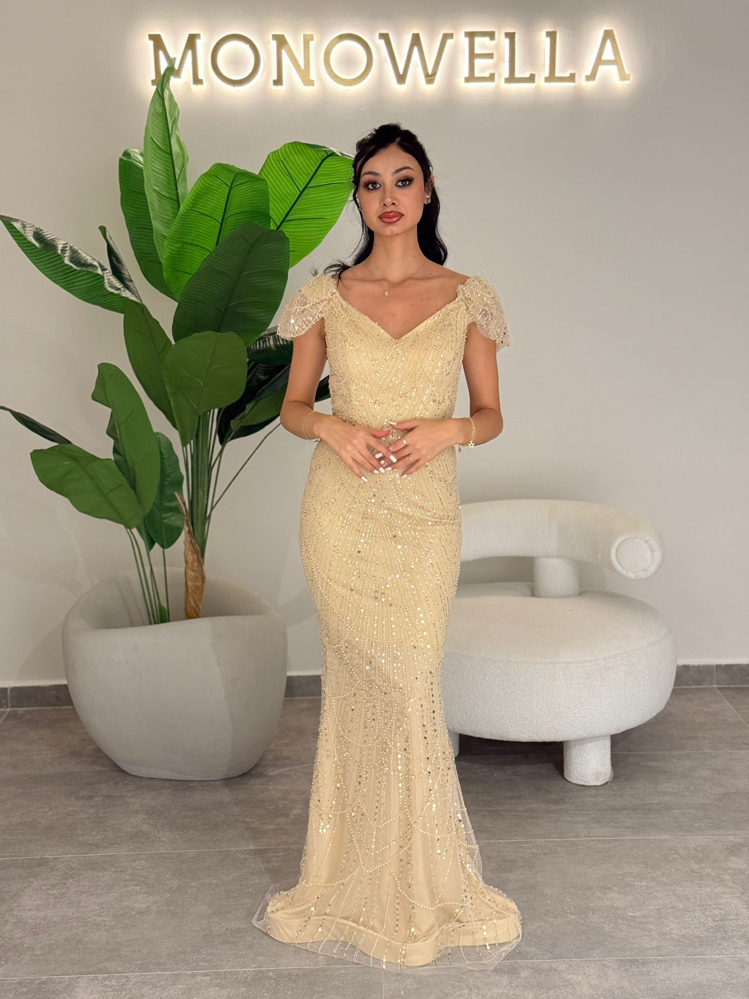 Avde Abiye Gold | MONOWELLA abiye