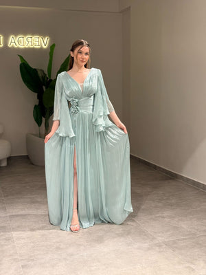 Begonvil Abiye Mint Yeşil | MONOWELLA abiye