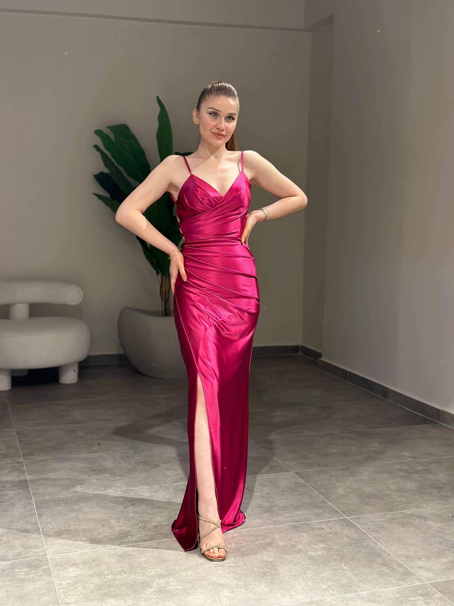 Belen Abiye Fuşya | MONOWELLA abiye