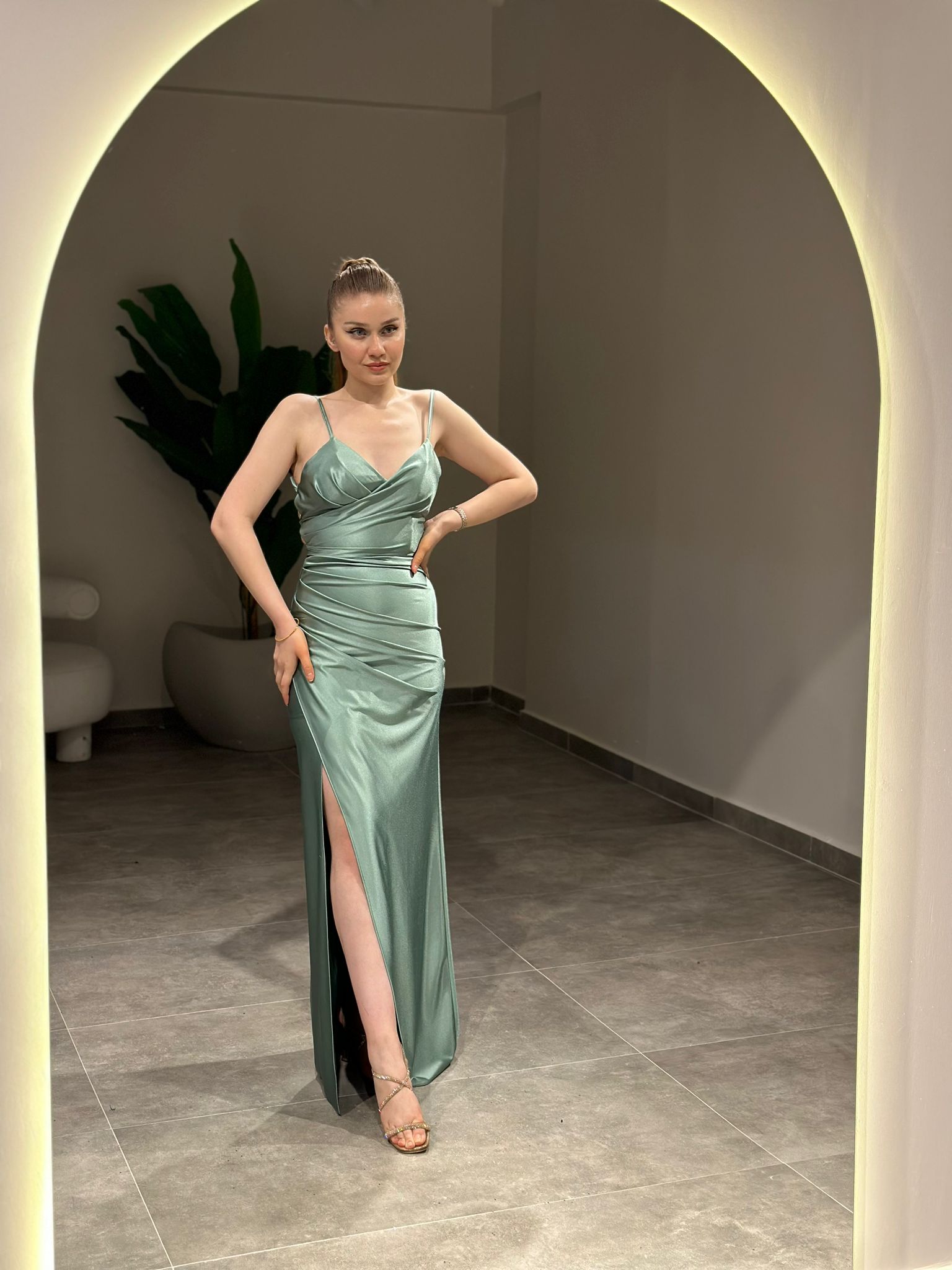 Belen Abiye Mint Yeşil | MONOWELLA abiye