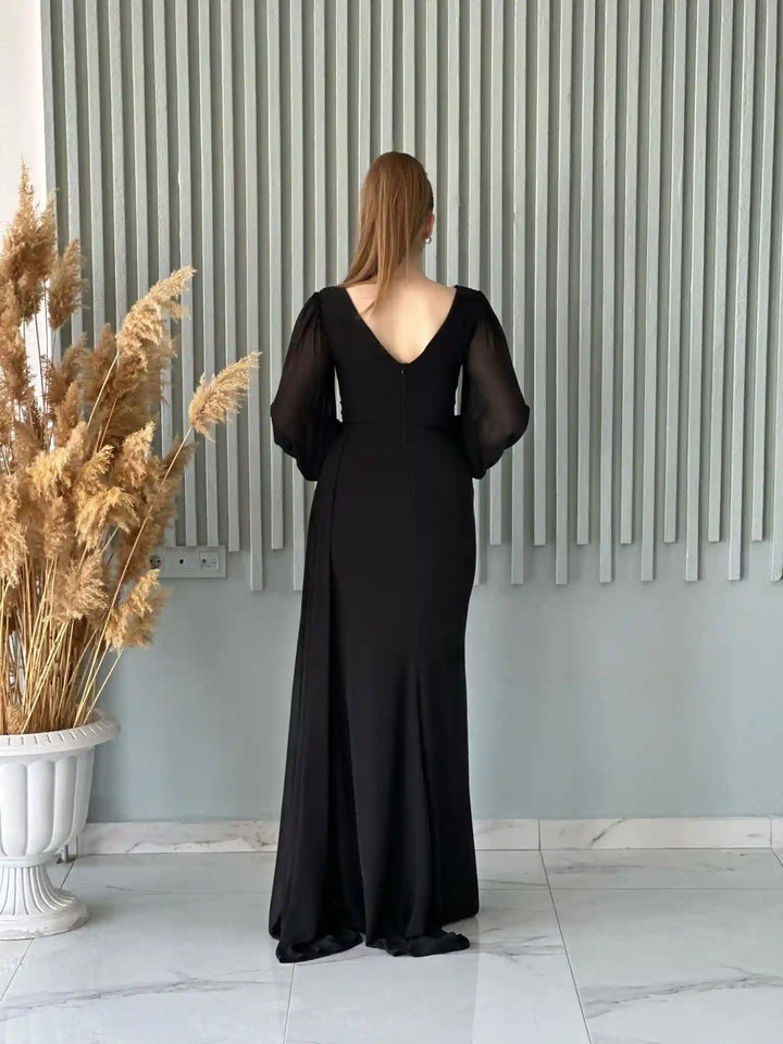 Fisun İşlemeli Abiye - Verda Moda